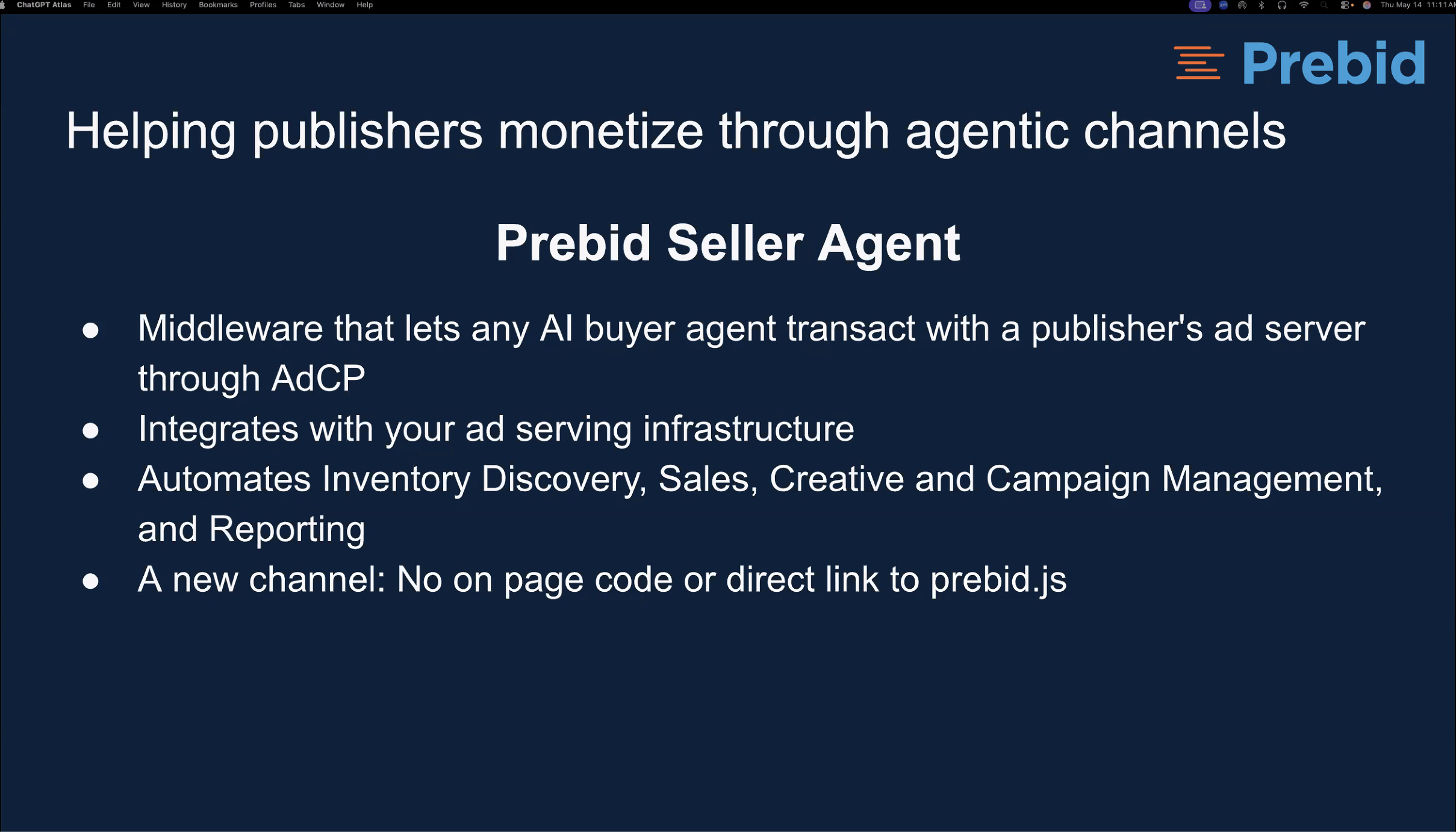 Prebid Sales Agent 概要